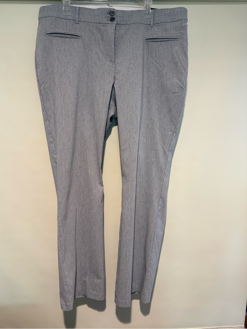 Maurice Boot Cut Light Gray High Rise Pants, size 20W New!